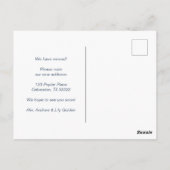 New House Moving Announcement Change Address Sweet Postkarte (Rückseite)