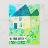 New House Moving Announcement Change Address Sweet Postkarte (Vorderseite)