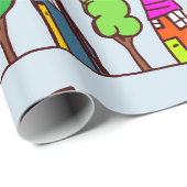 New House Realtor HouseWarming-Geschenk Geschenkpapier (Rolleneckpunkt)