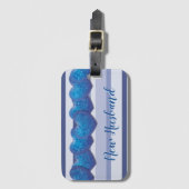 New Husband Blue Hearts Gepäckanhänger (Vorderseite Vertikal)