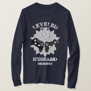 New Husband Funny Personalisiert Gamer T-Shirt