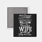 New Husband Wedding Anniversary Couple Hubby Gift Magnet (Vorderseite/Rückseite)