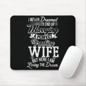 New Husband Wedding Anniversary Couple Hubby Gift  Mousepad (Mit Mouse)