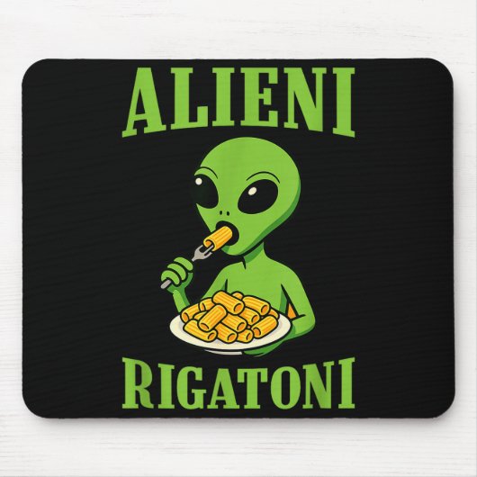 New Italian Brainrot Alieni Rigatoni Funny Viral M Mousepad (Vorne)