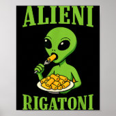 New Italian Brainrot Alieni Rigatoni Funny Viral M Poster (Vorne)