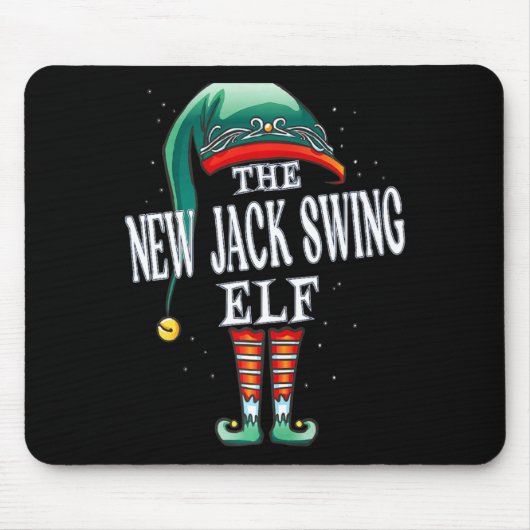 New Jack Swing Elf Christmas Group Xmas Pajama Par Mousepad (Vorne)