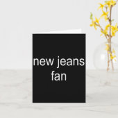 New Jeans Newjeans Fan Minimalist Cute Tee Karte (Gelbe Blume)