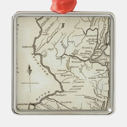 New-Jersey 13 Ornament Aus Metall (Vorne)