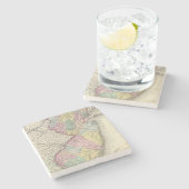 New-Jersey 2 Steinuntersetzer (Seitenansicht)