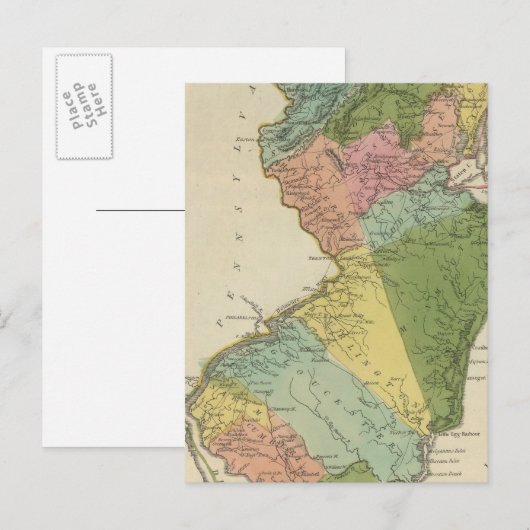 New Jersey 4 Postkarte (Vorne/Hinten)