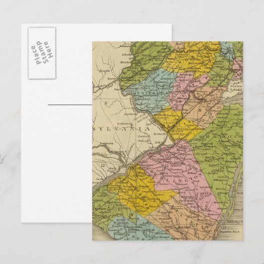 New Jersey 5 Postkarte (Vorne/Hinten)