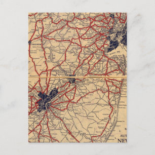 New Jersey 6 Postkarte