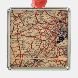 New-Jersey 6 Silbernes Ornament