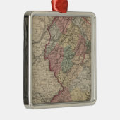 New-Jersey 9 Silbernes Ornament (Rechts)