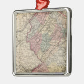 New-Jersey 9 Silbernes Ornament (Links)