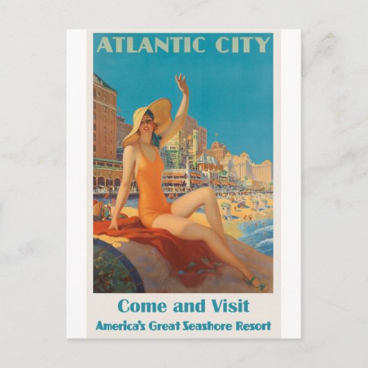 New Jersey America Vintage Travel Postcard Postkarte (Vorderseite)