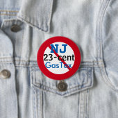New Jersey Anti 23 Cent Gas Tax 3" Button (Beispiel)