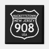 New Jersey Area Code 908 Hackettstown, Nj Home Sta Magnet (Vorne)