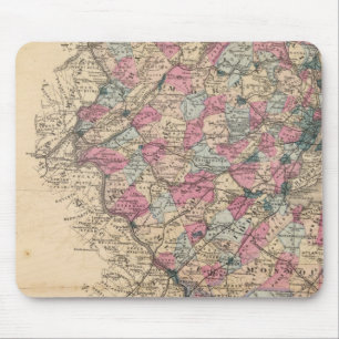 New Jersey Atlas Karte Mousepad
