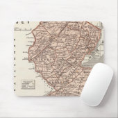 New Jersey Atlas Karte Mousepad (Mit Mouse)