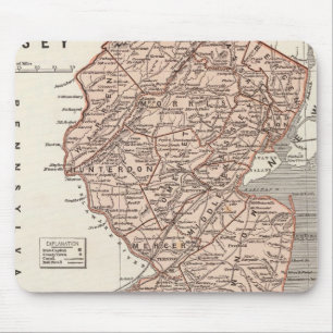 New Jersey Atlas Karte Mousepad