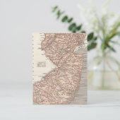 New Jersey Atlas Map Postkarte (Stehend Vorderseite)