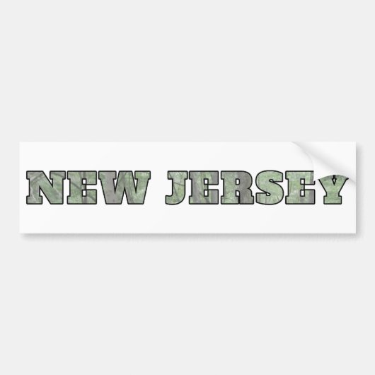 New Jersey Autoaufkleber (Vorne)