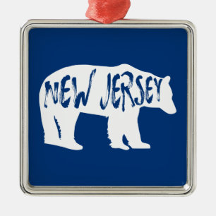 New Jersey Bär Ornament Aus Metall