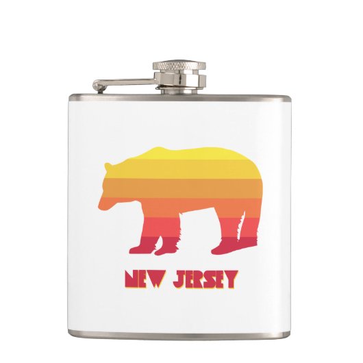 New Jersey Bärenregenbogen Flachmann (Vorderseite)