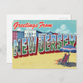 New Jersey Beach Shore Postkarte (Vorne/Hinten)