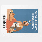 New Jersey Beaches ~ Avalon Fleecedecke (Vorderseite (Horizontal))