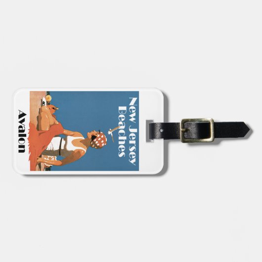 New Jersey Beaches ~ Avalon Gepäckanhänger (Vorderseite horizontal)