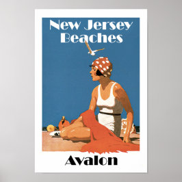 New Jersey Beaches ~ Avalon Poster