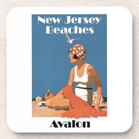 New Jersey Beaches ~ Avalon Untersetzer (Vorderseite)