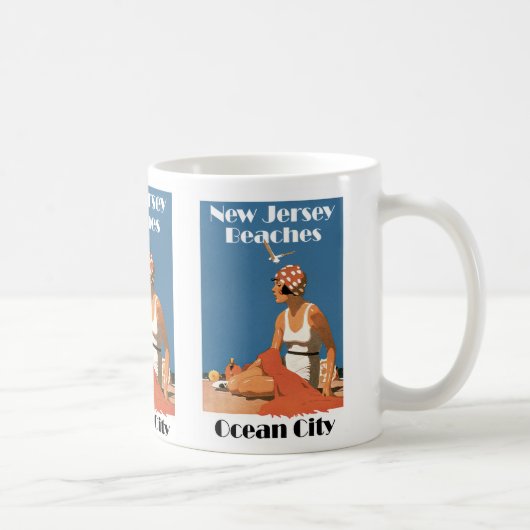 New Jersey Beaches ~ Ocean City Kaffeetasse (Rechts)