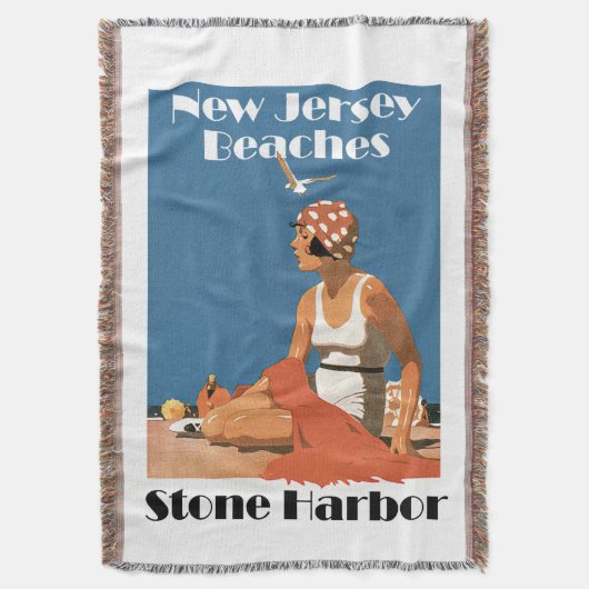 New Jersey Beaches ~ Stone Harbour Decke (Vorderseite Vertikal)