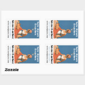 New Jersey Beaches ~ Stone Harbour Rechteckiger Aufkleber (Blatt)