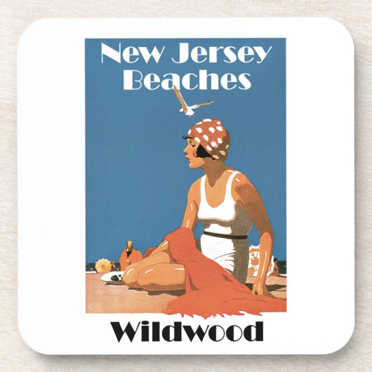 New Jersey Beaches ~ Wildwood Untersetzer (Vorderseite)