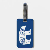 New Jersey Bear Gepäckanhänger (Rückseite vertikal)