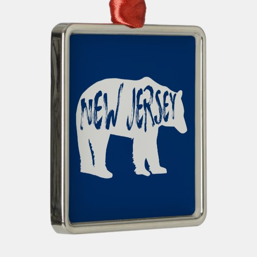 New Jersey Bear Ornament Aus Metall (Rechts)
