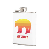 New Jersey Bear Rainbow Flachmann (Links)