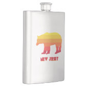 New Jersey Bear Rainbow Flachmann (Rechts)