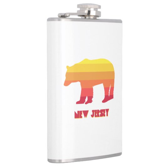 New Jersey Bear Rainbow Flachmann (Rechts)