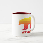 New Jersey Bear Rainbow Zweifarbige Tasse (VorderseiteRechts)