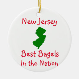 New Jersey Best Bagels Keramik Ornament