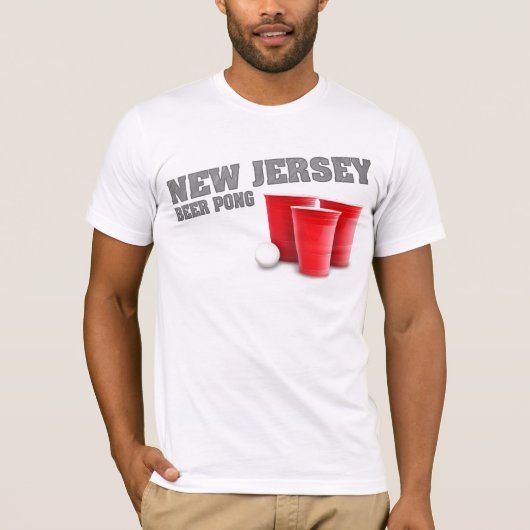 New-Jersey Bier Pong T - Shirt (Vorderseite)
