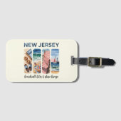 New Jersey - Boardwalk Bites & Shore Breeze Gepäckanhänger (Vorderseite (Horizontal))