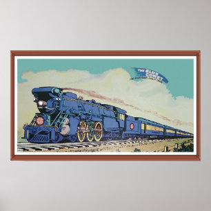 New Jersey Central Blue Comet Train Poster