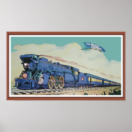New Jersey Central Blue Comet Train Poster
