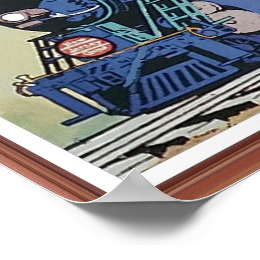 New Jersey Central Blue Comet Train Poster (Ecke)